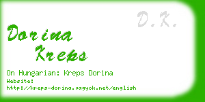 dorina kreps business card